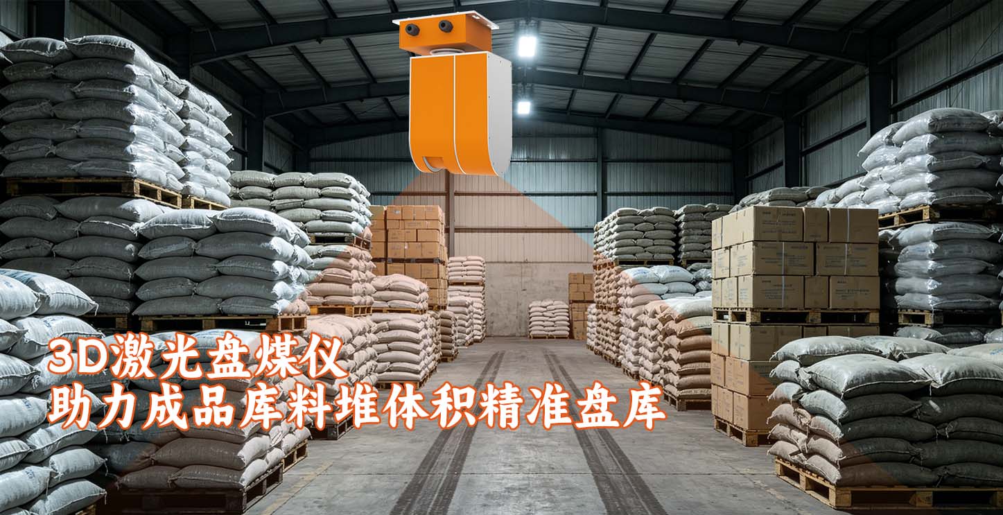 3D激光盘煤仪助力成品库料堆体积精准盘库