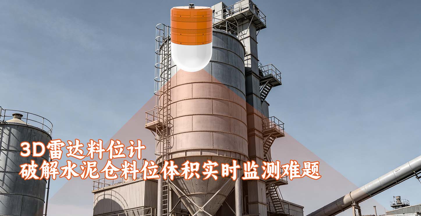 3D雷达料位计破解水泥仓料位体积实时监测难题