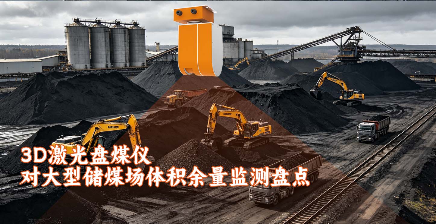 3D激光盘煤仪对大型储煤场体积余量监测盘点