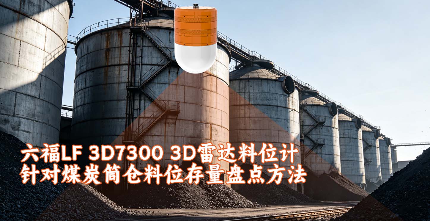 六福LF 3D7300 3D雷达料位计针对煤炭筒仓料位存量盘点方法