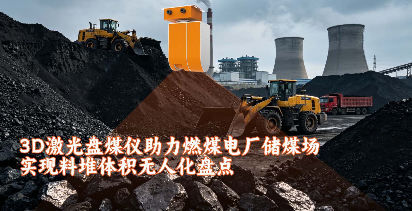 3D激光盘煤仪助力燃煤电厂储煤场实现料堆体积无人化盘点