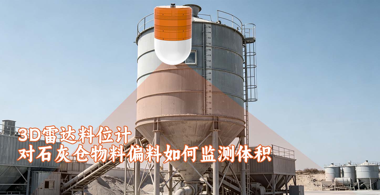 3D雷达料位计对石灰仓物料偏料如何监测体积