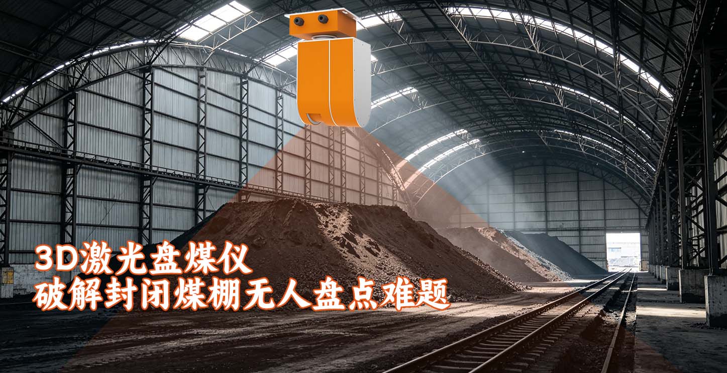 3D激光盘煤仪破解封闭煤棚无人盘点难题