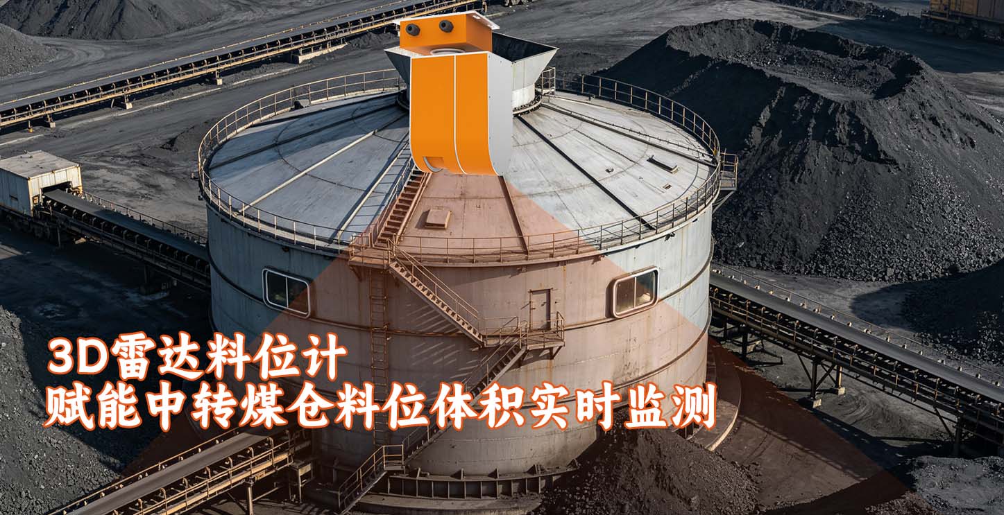 3D雷达料位计赋能中转煤仓料位体积实时监测