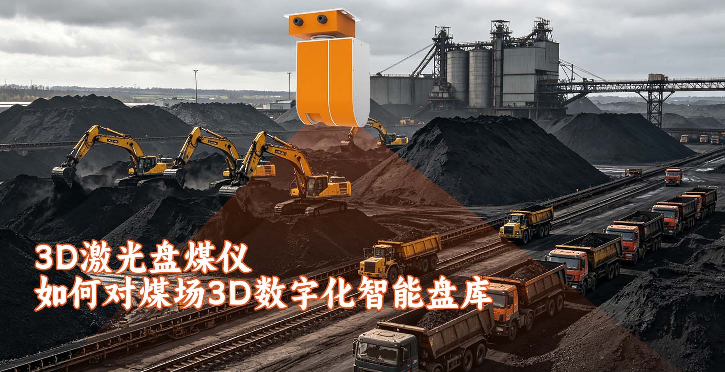 3D激光盘煤仪如何对煤场3D数字化智能盘库