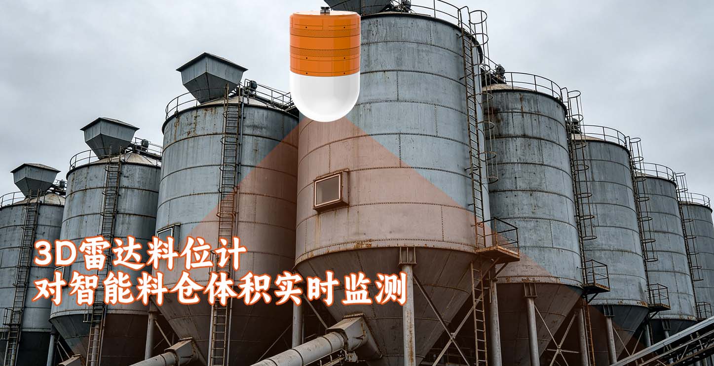 3D雷达料位计对智能料仓体积实时监测