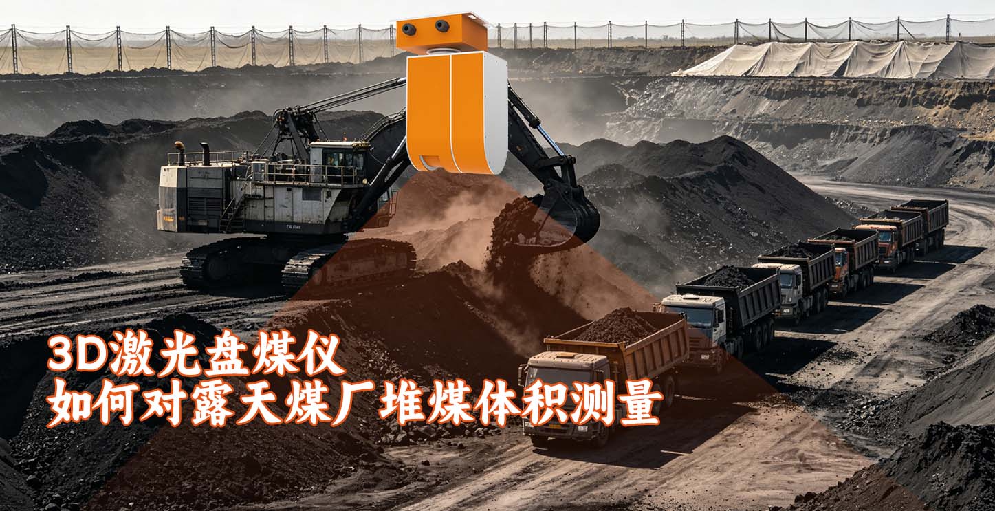 3D激光盘煤仪如何对露天煤厂堆煤体积测量