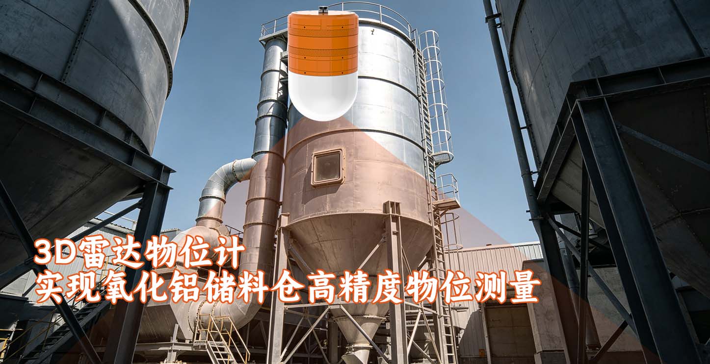 3D雷达物位计实现氧化铝储料仓高精度物位测量