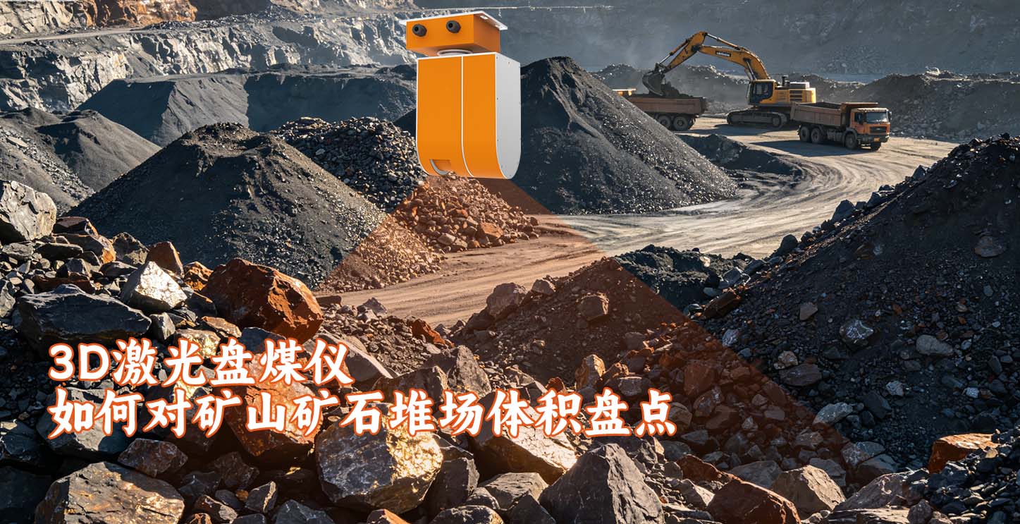 六福测控LD6F-3710 3D激光盘煤仪如何对矿山矿石堆场体积盘点