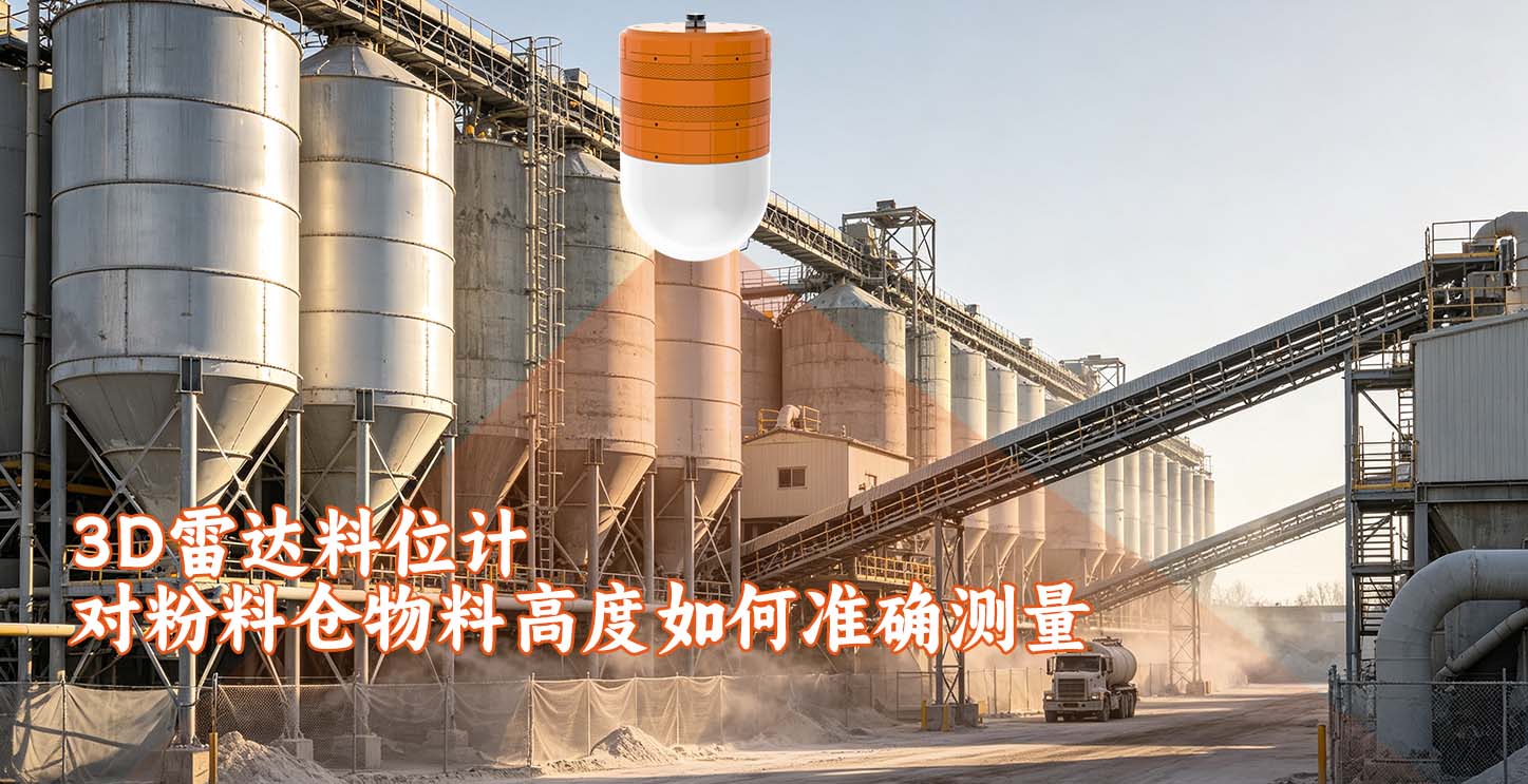 3D雷达料位计对粉料仓物料高度如何准确测量