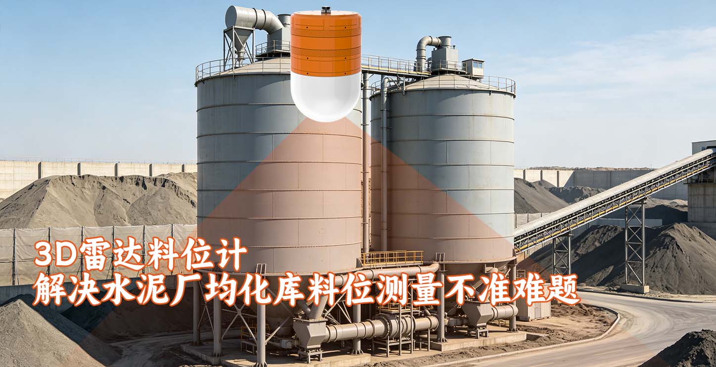 3D雷达料位计解决水泥厂均化库料位测量不准难题