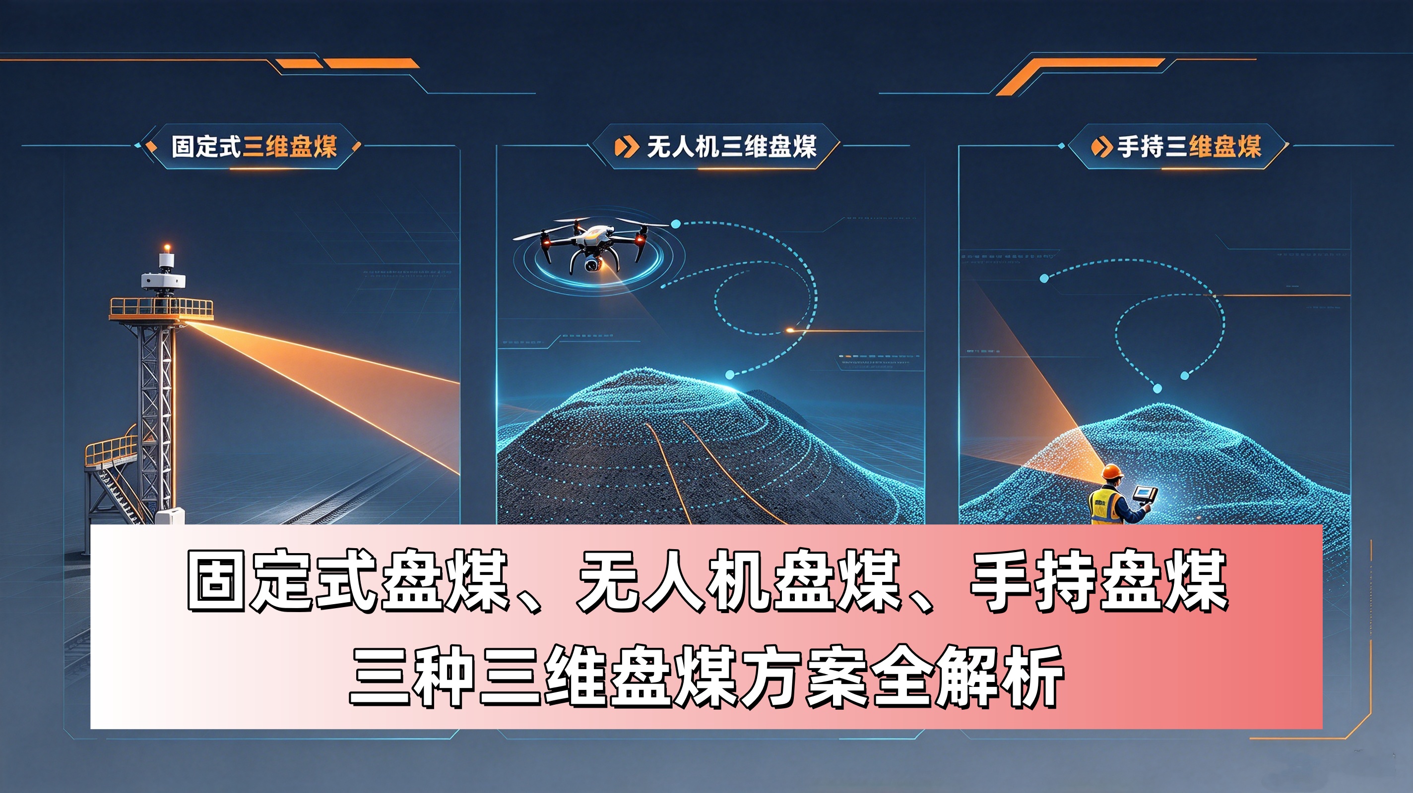 固定式盘煤、无人机盘煤、手持盘煤：三种三维盘煤方案全解析
